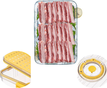 Airtight Bacon Keeper Containers with Lids, Premium Cold Cut Storage for Cheese, Deli Meat, Cookies & Meal Prep, Fridge & Freezer Safe (1 Pack)