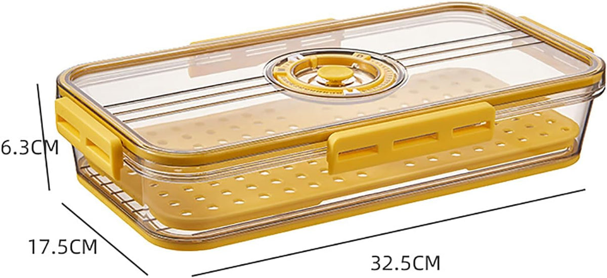 Airtight Bacon Keeper Containers with Lids, Premium Cold Cut Storage for Cheese, Deli Meat, Cookies & Meal Prep, Fridge & Freezer Safe (1 Pack)