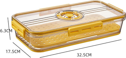 Airtight Bacon Keeper Containers with Lids, Premium Cold Cut Storage for Cheese, Deli Meat, Cookies & Meal Prep, Fridge & Freezer Safe (1 Pack)
