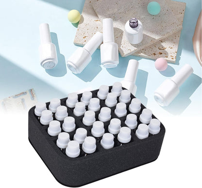 Essential oils Organizer Holder Foam Pad with Slots, Holds 40 bottles of 10ml、15ml Bottles, Removable Dividers，Black
