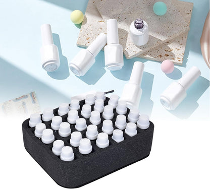 Essential oils Organizer Holder Foam Pad with Slots, Holds 40 bottles of 10ml、15ml Bottles, Removable Dividers，Black