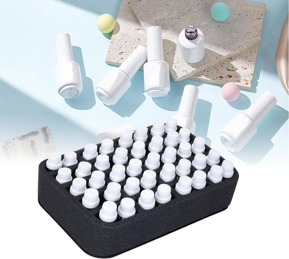 Essential oils Organizer Holder Foam Pad with Slots, Holds 40 bottles of 10ml、15ml Bottles, Removable Dividers，Black