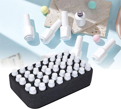 Essential oils Organizer Holder Foam Pad with Slots, Holds 40 bottles of 10ml、15ml Bottles, Removable Dividers，Black