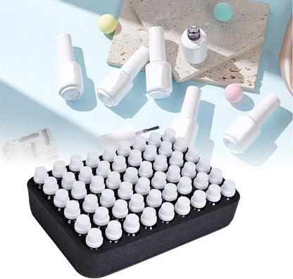 Essential oils Organizer Holder Foam Pad with Slots, Holds 40 bottles of 10ml、15ml Bottles, Removable Dividers，Black