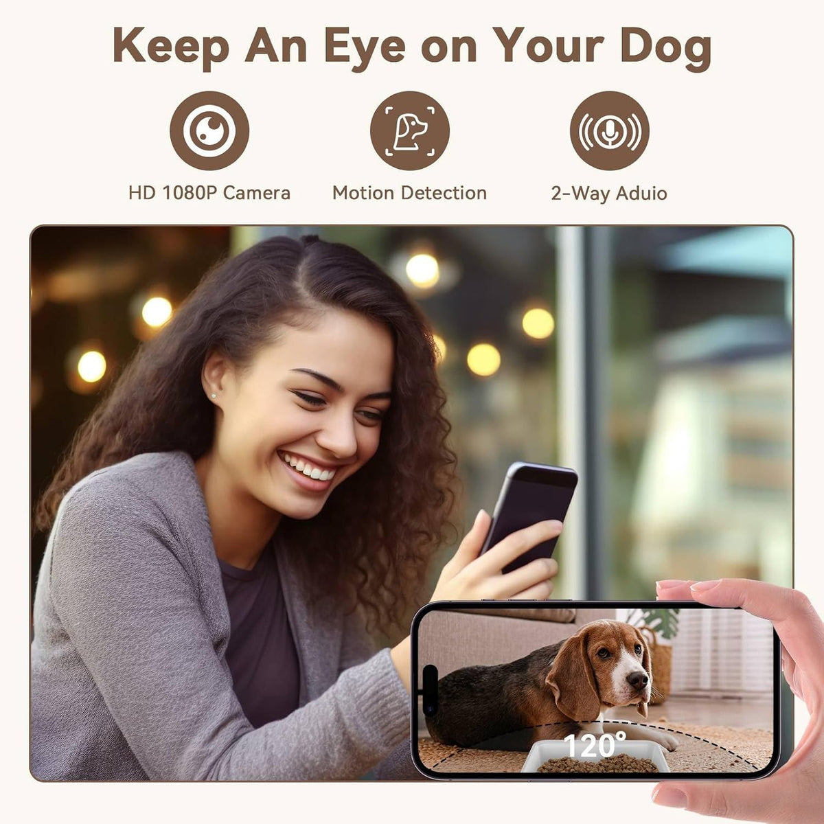 Automatic Dog Feeder with Camera: 8L/33 Cups 5G WiFi