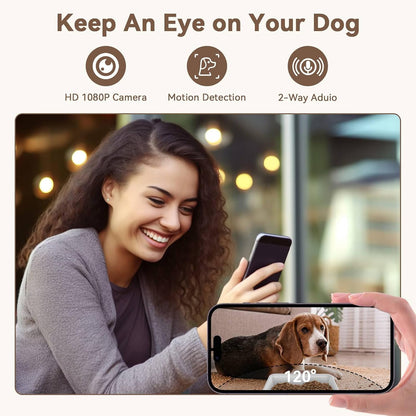 Automatic Dog Feeder with Camera: 8L/33 Cups 5G WiFi