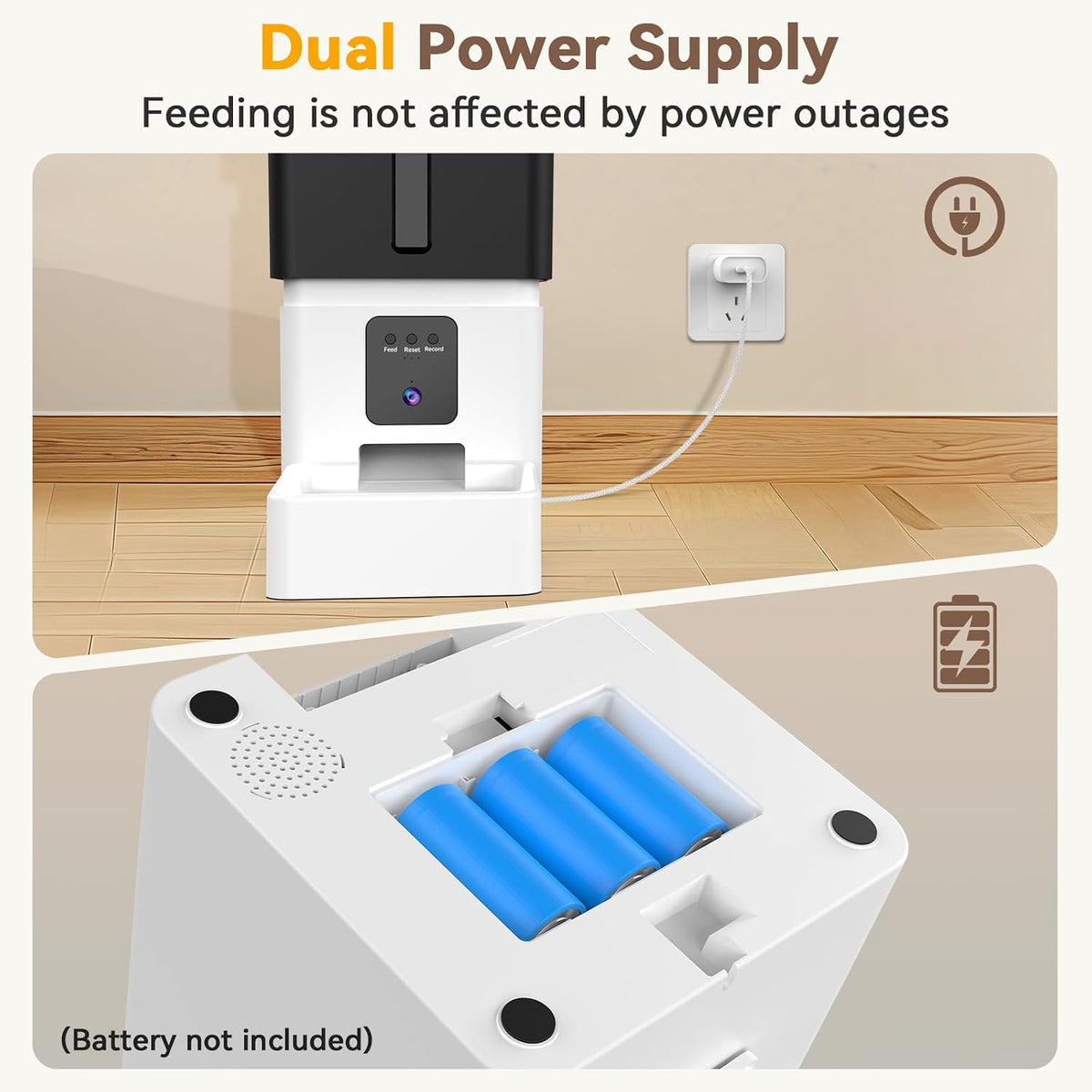 Automatic Dog Feeder with Camera: 8L/33 Cups 5G WiFi