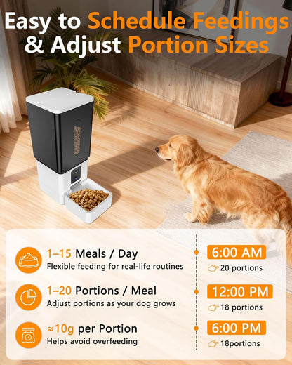 Automatic Dog Feeder with Camera: 8L/33 Cups 5G WiFi