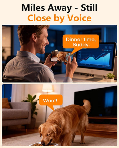 Automatic Dog Feeder with Camera: 8L/33 Cups 5G WiFi