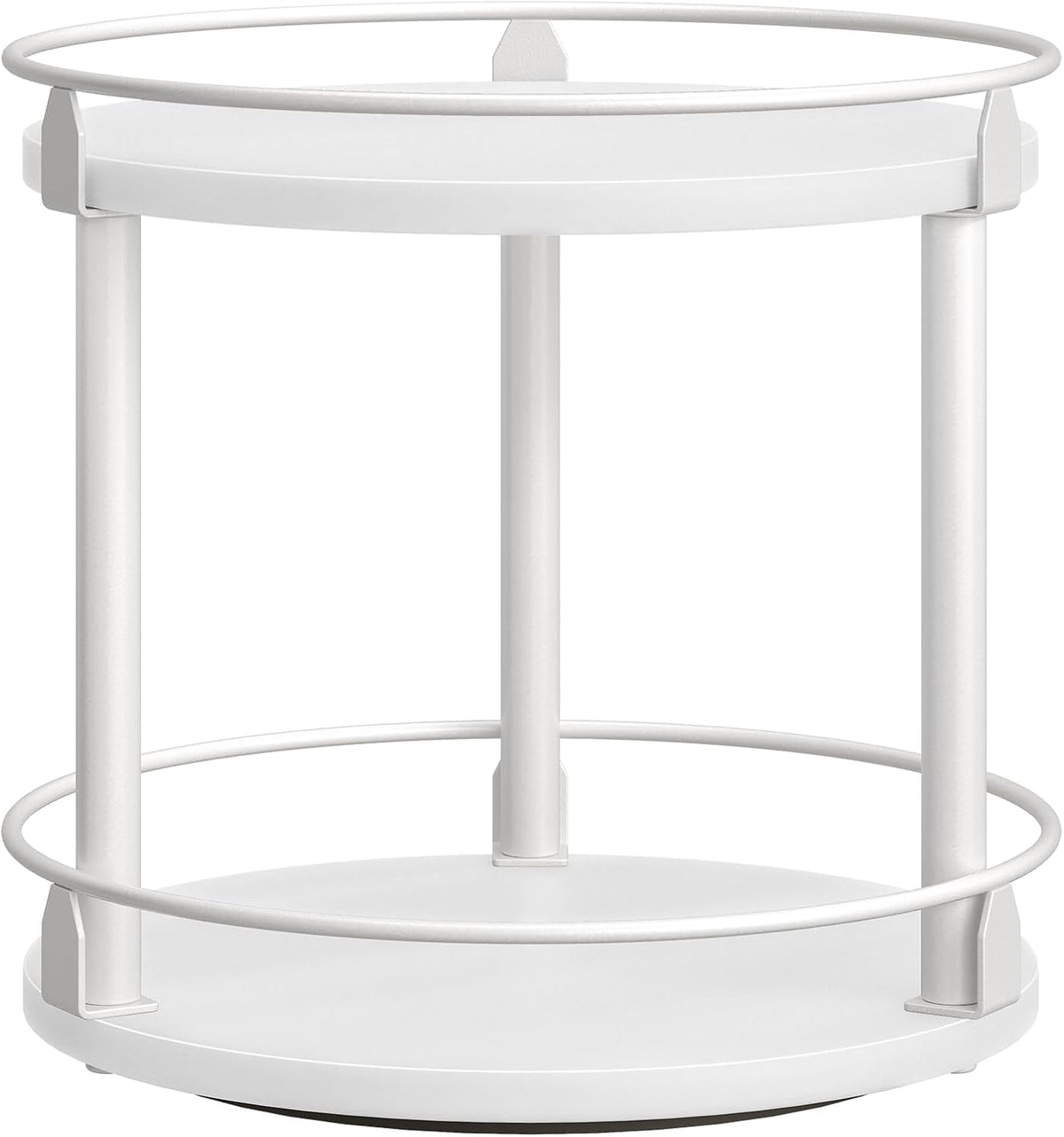 3-Tier Lazy Susan Organizer, Rotating Spice Rack, Spinning Organizer, Industrial Turntable Spice Rack Organizer for Cabinet, Kitchen Countertop, Pantry, Rustic Brown and Black SR23BR