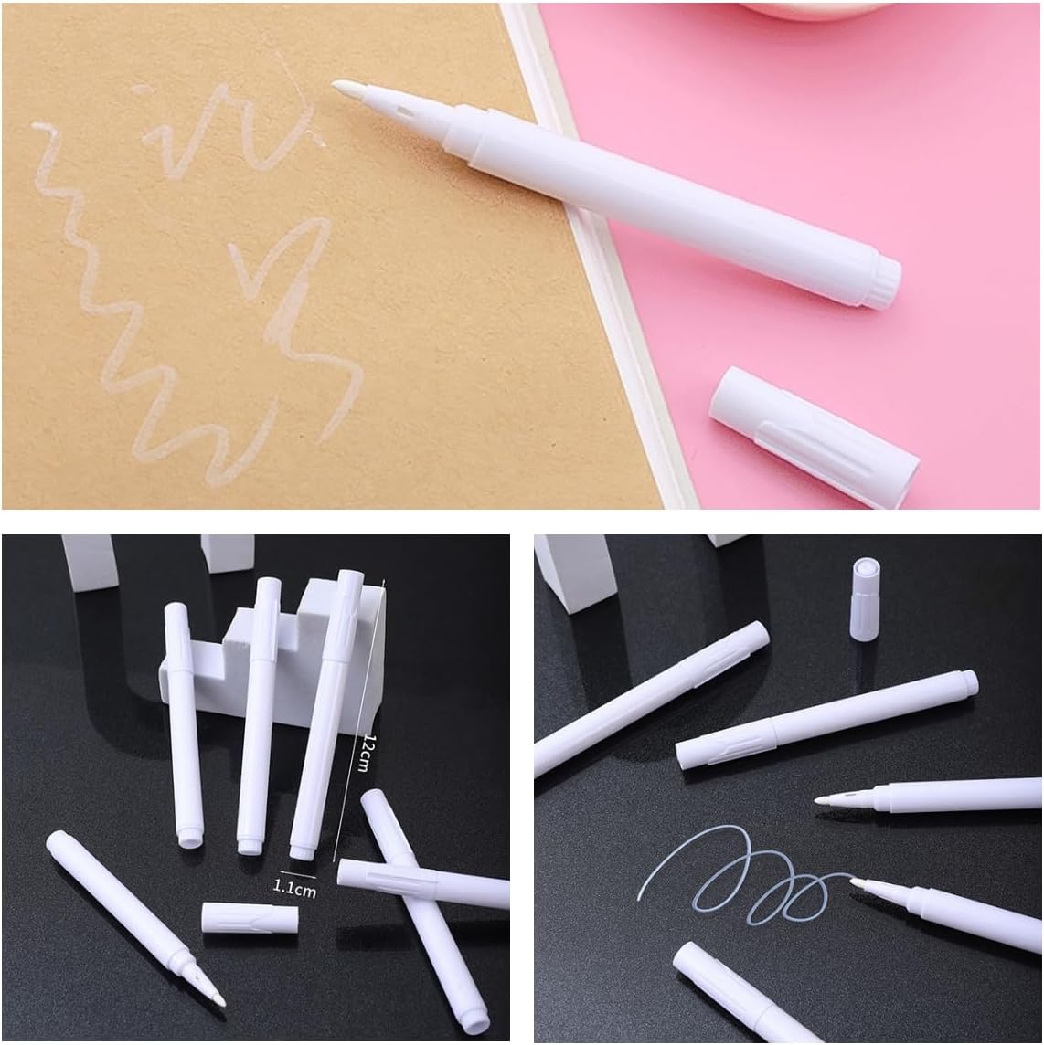 Chalkboard Labels for Food containers, Label Stickers with 2 White Liquid Chalk Markers, Waterproof Reusable Bottle Labels for Jars, Storage Bins