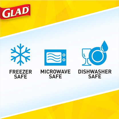 Glad GladWare MatchWare Food Storage Containers, 20 Piece Variety Pack | BPA-free, leak-resistant containers for lunches, meal prep, and leftovers; microwave and dishwasher safe