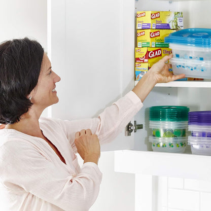 Glad GladWare MatchWare Food Storage Containers, 20 Piece Variety Pack | BPA-free, leak-resistant containers for lunches, meal prep, and leftovers; microwave and dishwasher safe