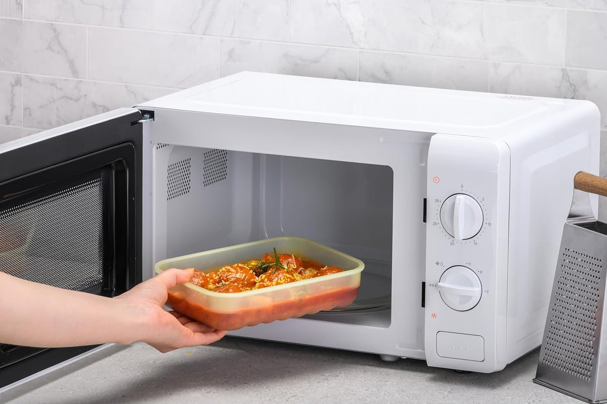 Fresh-Block Plastic Food Storage Container | Produce Storage Containers for Fridge | Vegetable & Fruit Storage Containers for Fridge, Airtight Storage, Microwave & Dishwasher Safe, 3.2L