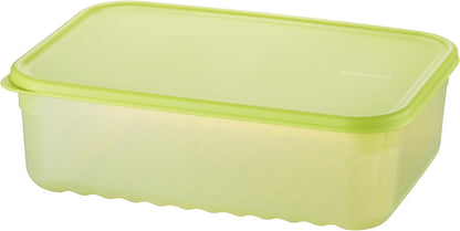 Fresh-Block Plastic Food Storage Container | Produce Storage Containers for Fridge | Vegetable & Fruit Storage Containers for Fridge, Airtight Storage, Microwave & Dishwasher Safe, 3.2L