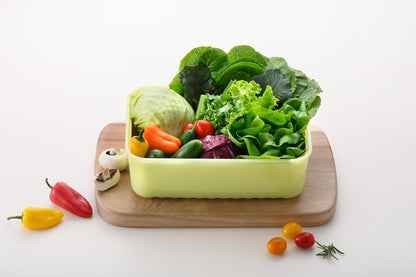 Fresh-Block Plastic Food Storage Container | Produce Storage Containers for Fridge | Vegetable & Fruit Storage Containers for Fridge, Airtight Storage, Microwave & Dishwasher Safe, 3.2L