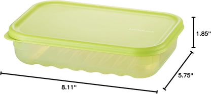 Fresh-Block Plastic Food Storage Container | Produce Storage Containers for Fridge | Vegetable & Fruit Storage Containers for Fridge, Airtight Storage, Microwave & Dishwasher Safe, 3.2L