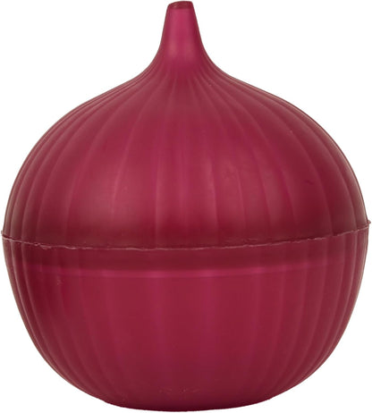 Food Keeper Storage Container with Lid, Food Saver for Fresh Avocados, Red Onions, and Garlic, BPA Free (Red Onion)