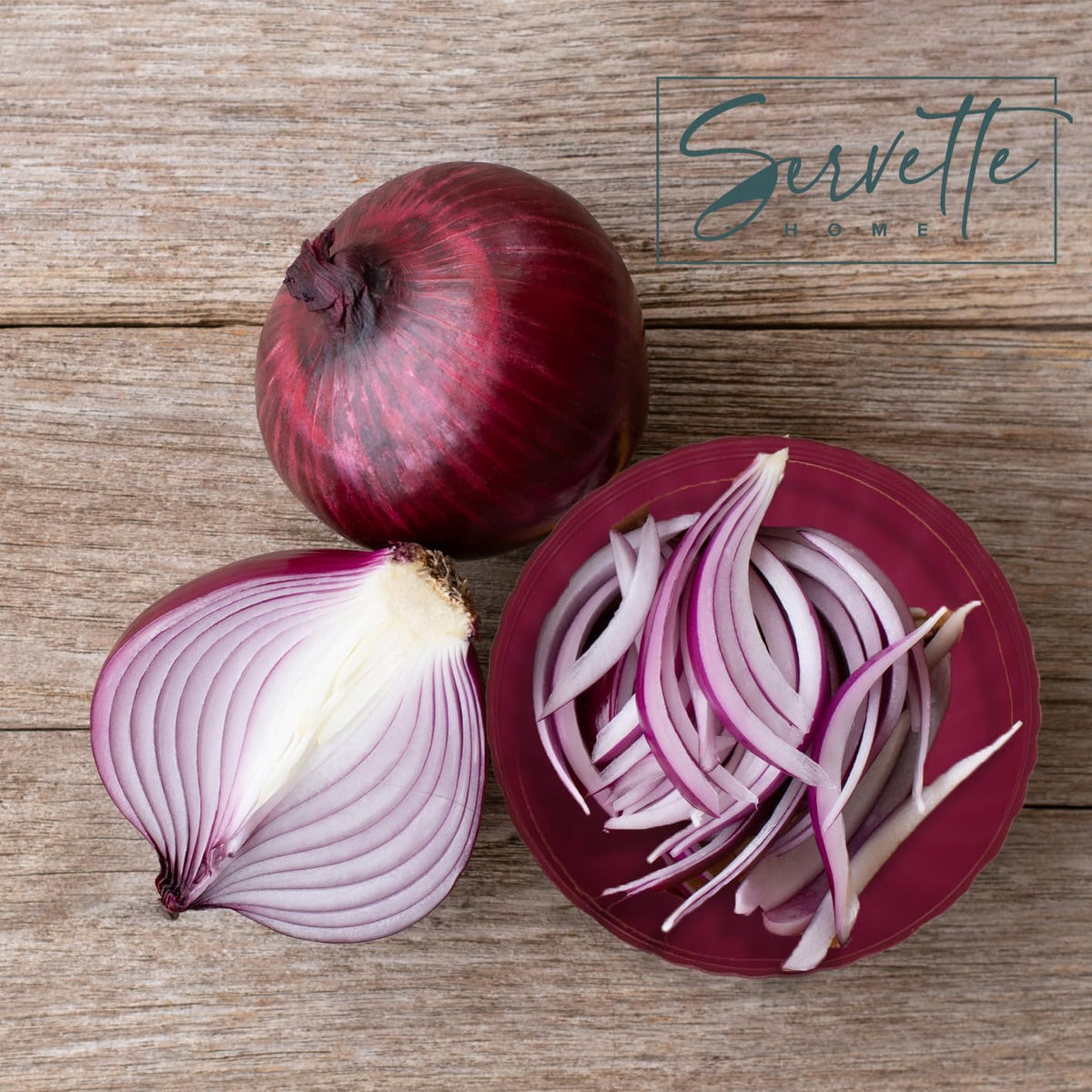 Food Keeper Storage Container with Lid, Food Saver for Fresh Avocados, Red Onions, and Garlic, BPA Free (Red Onion)