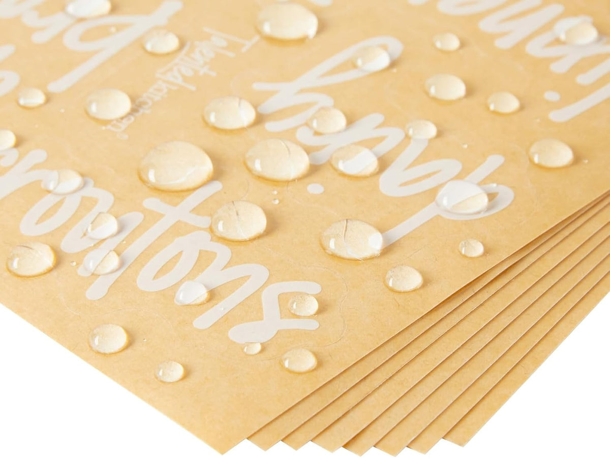 Labels for Storage Bins - 158 Count, White Script Vinyl - Removable Waterproof Labels for Food Containers & Pantry, Kitchen & Freezer Organization