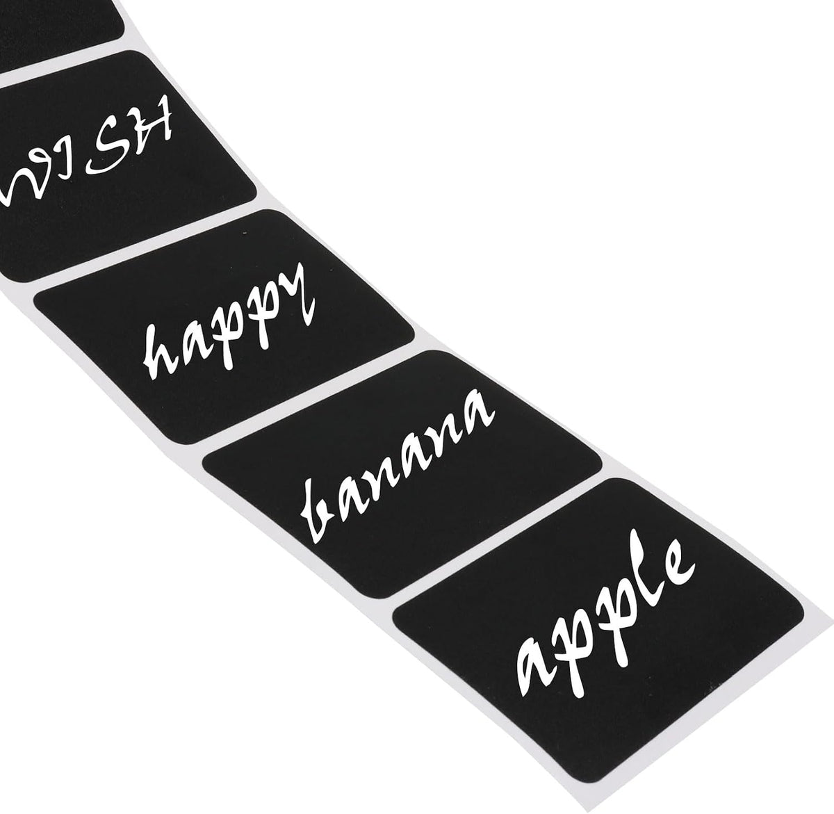 Wavy Chalkboard Labels, 180 Pcs | Erasable & Reusable, Waterproof Stickers, Liquid Chalk Pen Included, For Jars, Spice & Craft Rooms