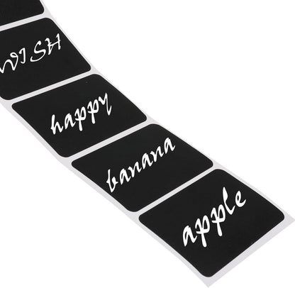 Wavy Chalkboard Labels, 180 Pcs | Erasable & Reusable, Waterproof Stickers, Liquid Chalk Pen Included, For Jars, Spice & Craft Rooms