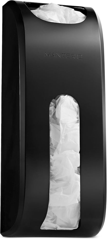 Plastic Bag Holder | UPGRADED Wall-Mount Grocery Bag Dispenser | Space-Saving Design | Easy Install | Smudge-Proof, Fingerprint-Resistant | Silver | Holds the Most Bags for Maximum Storage