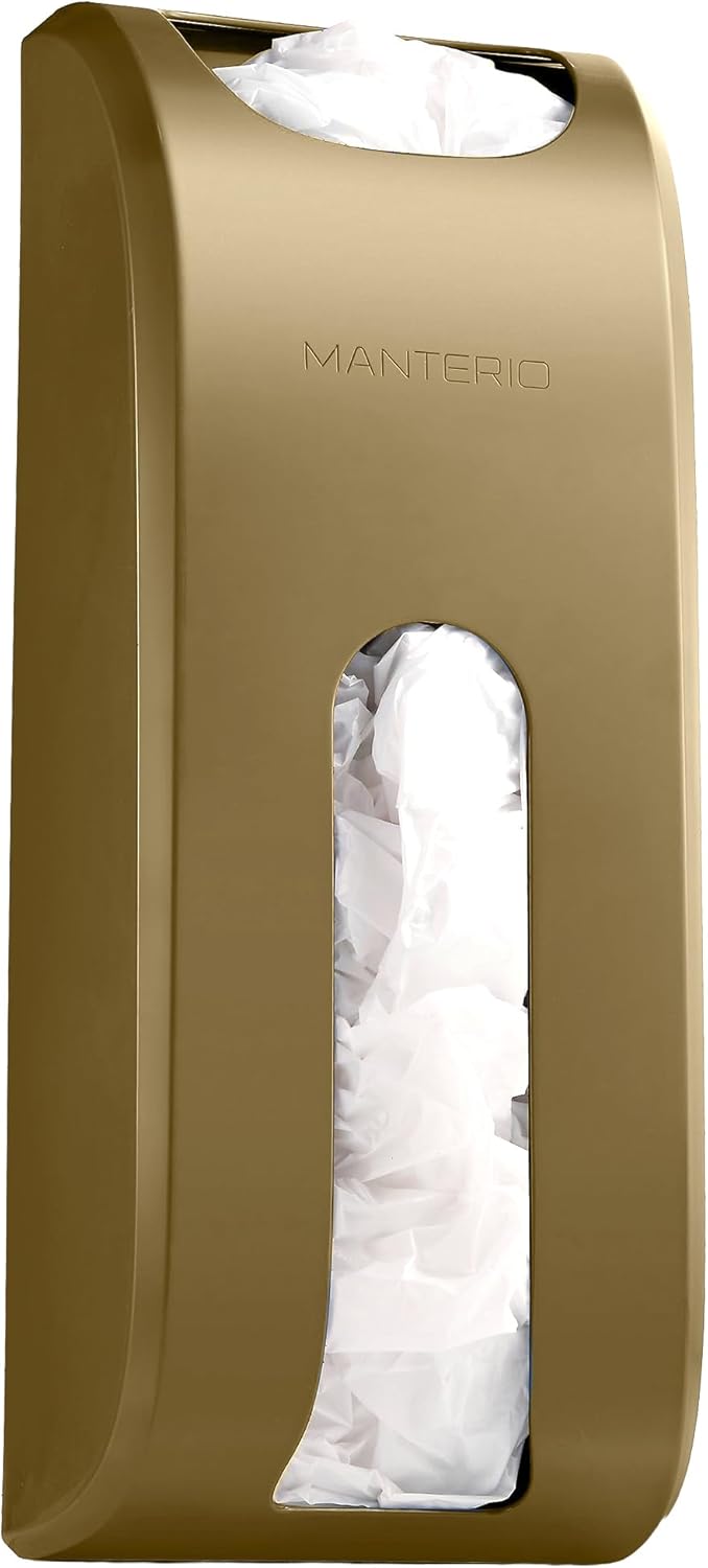 Plastic Bag Holder | UPGRADED Wall-Mount Grocery Bag Dispenser | Space-Saving Design | Easy Install | Smudge-Proof, Fingerprint-Resistant | Silver | Holds the Most Bags for Maximum Storage