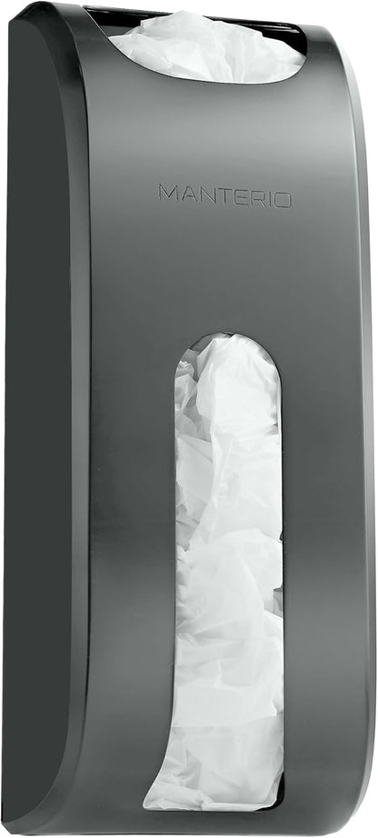 Plastic Bag Holder | UPGRADED Wall-Mount Grocery Bag Dispenser | Space-Saving Design | Easy Install | Smudge-Proof, Fingerprint-Resistant | Silver | Holds the Most Bags for Maximum Storage