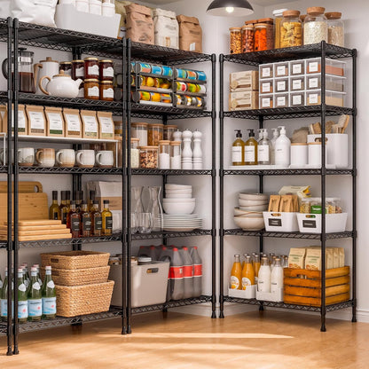Heavy Duty 6-Tier Rolling Storage Shelves with Wheels for Garage