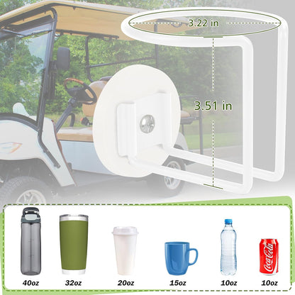 Magnetic Cup Holder, SUS 304 Stainless Steel Magnetic Cup Caddy, Magnetic Drink Holder for Tractor Mower Truck School Bus Refrigerator Treadmill, Magnet Can Holder on Metal Surface