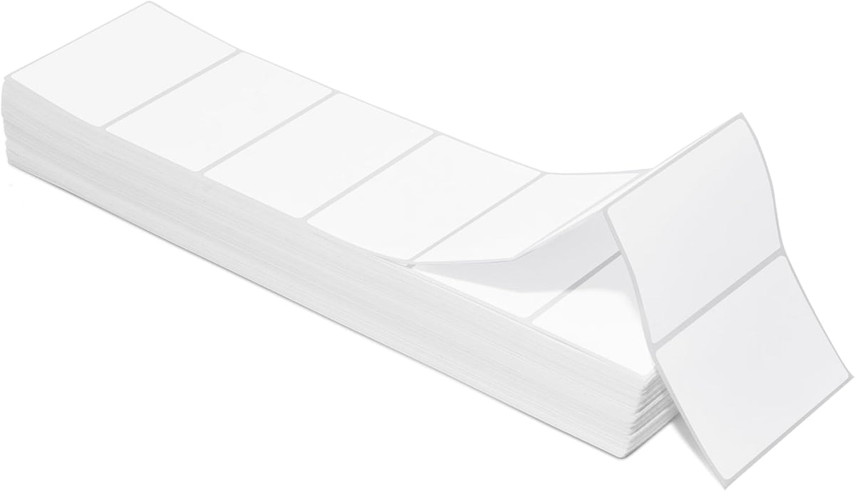 4" X 2" Direct Thermal Fanfold Labels (1500 Count, 1 Stack)