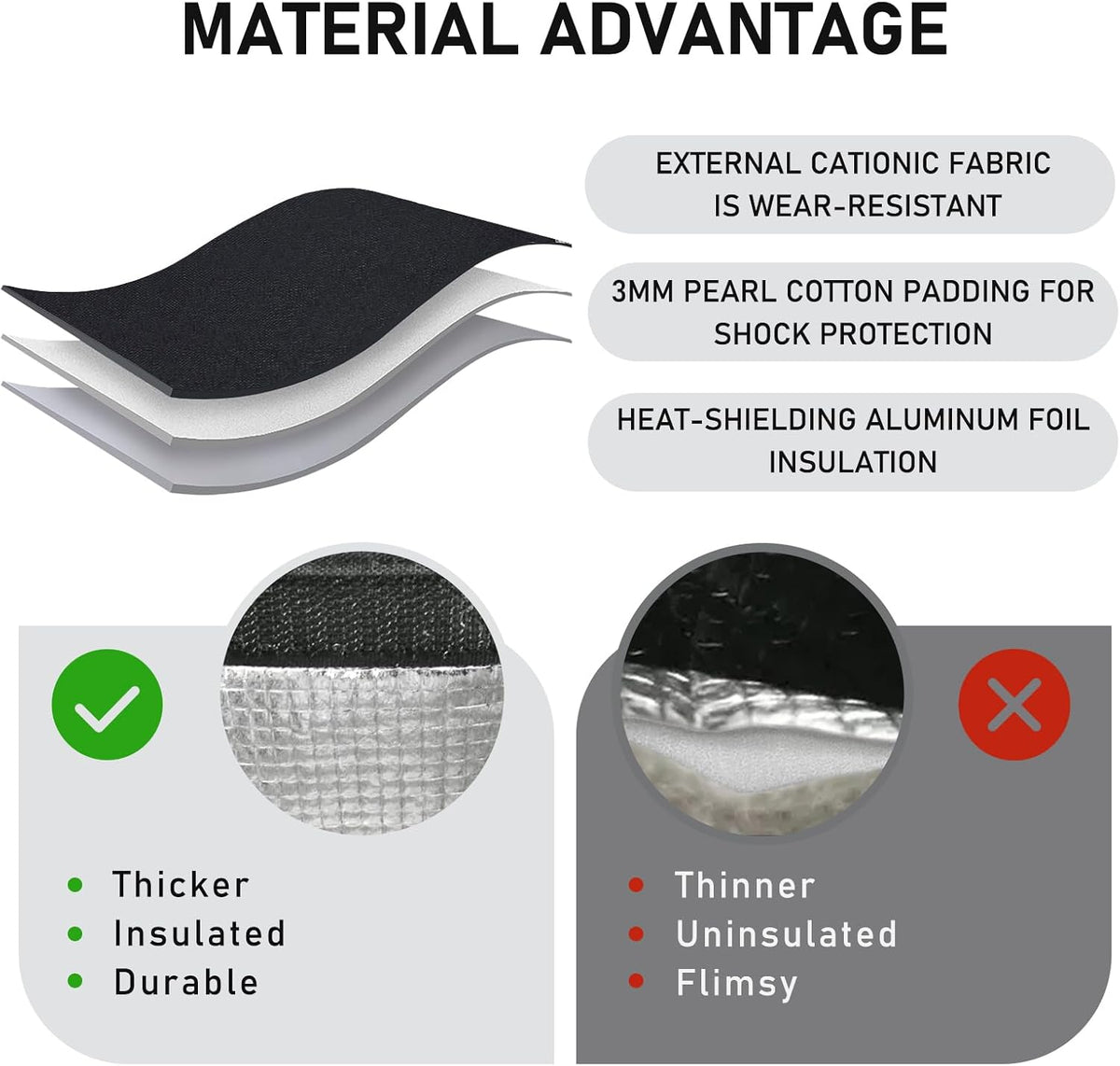 TELLUMO Insulated Lunch Bag for Men Women, Large Reusable Leakproof Lunch Box Container, Small Portable Thermal Snack Bag, Reusable Travel Office Work Beach Cooler Tote Bag for Adults, Grey