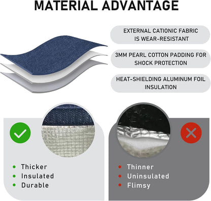 TELLUMO Insulated Lunch Bag for Men Women, Large Reusable Leakproof Lunch Box Container, Small Portable Thermal Snack Bag, Reusable Travel Office Work Beach Cooler Tote Bag for Adults, Grey