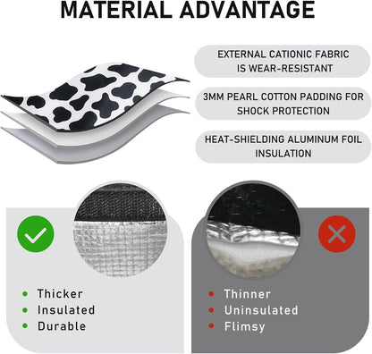 TELLUMO Insulated Lunch Bag for Men Women, Large Reusable Leakproof Lunch Box Container, Small Portable Thermal Snack Bag, Reusable Travel Office Work Beach Cooler Tote Bag for Adults, Grey