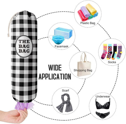 Funny You Me & The Dogs, Grocery Bags Holder Organizer For Shopping Bags, Wall Mount Plastic Bags Storage Container Dispensers, Gift For The Preferred Family And Friends