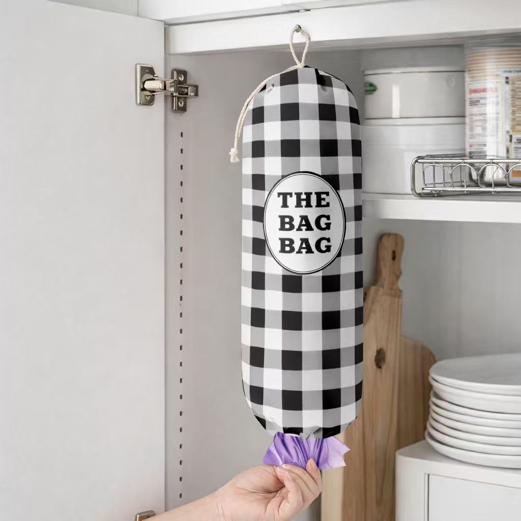 Funny You Me & The Dogs, Grocery Bags Holder Organizer For Shopping Bags, Wall Mount Plastic Bags Storage Container Dispensers, Gift For The Preferred Family And Friends