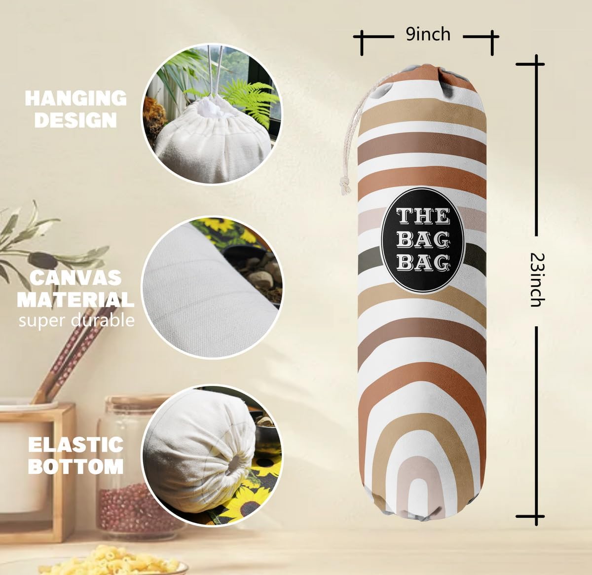 Funny You Me & The Dogs, Grocery Bags Holder Organizer For Shopping Bags, Wall Mount Plastic Bags Storage Container Dispensers, Gift For The Preferred Family And Friends
