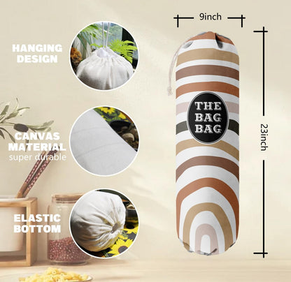Funny You Me & The Dogs, Grocery Bags Holder Organizer For Shopping Bags, Wall Mount Plastic Bags Storage Container Dispensers, Gift For The Preferred Family And Friends