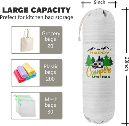 Funny You Me & The Dogs, Grocery Bags Holder Organizer For Shopping Bags, Wall Mount Plastic Bags Storage Container Dispensers, Gift For The Preferred Family And Friends