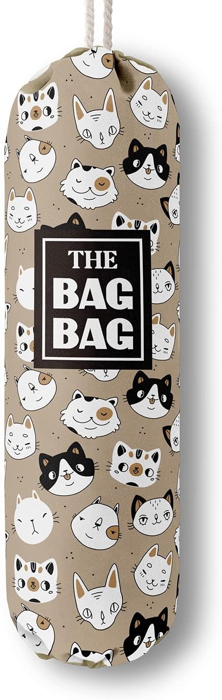 Funny You Me & The Dogs, Grocery Bags Holder Organizer For Shopping Bags, Wall Mount Plastic Bags Storage Container Dispensers, Gift For The Preferred Family And Friends