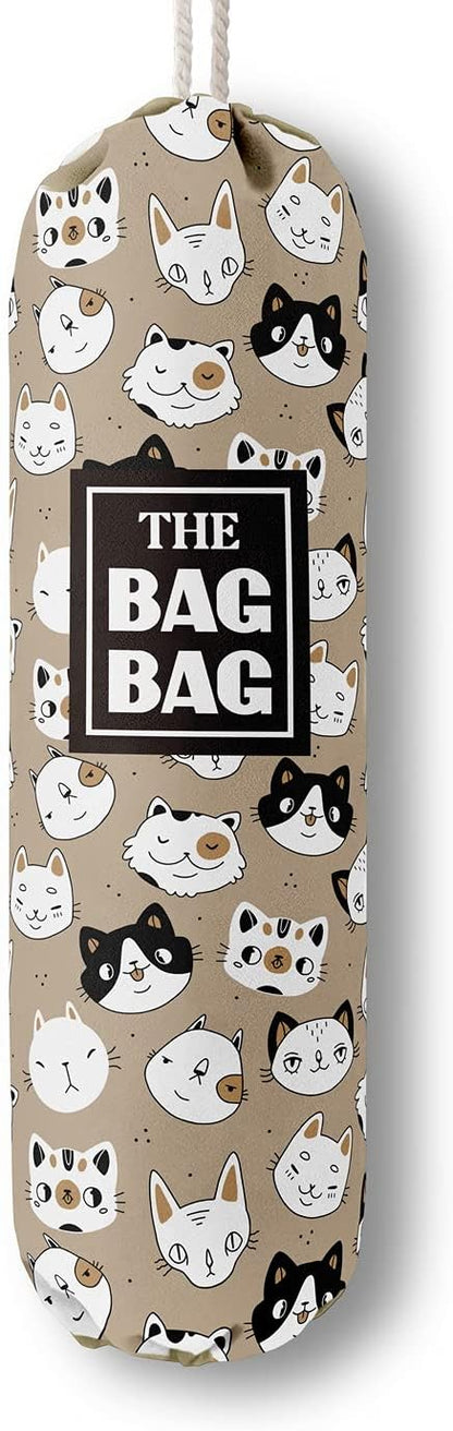 Funny You Me & The Dogs, Grocery Bags Holder Organizer For Shopping Bags, Wall Mount Plastic Bags Storage Container Dispensers, Gift For The Preferred Family And Friends