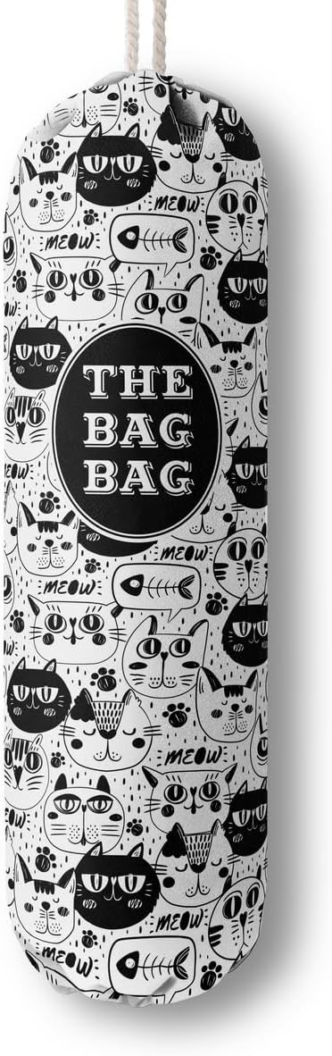 Funny You Me & The Dogs, Grocery Bags Holder Organizer For Shopping Bags, Wall Mount Plastic Bags Storage Container Dispensers, Gift For The Preferred Family And Friends