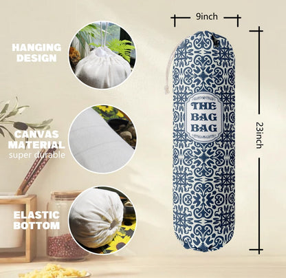 Funny You Me & The Dogs, Grocery Bags Holder Organizer For Shopping Bags, Wall Mount Plastic Bags Storage Container Dispensers, Gift For The Preferred Family And Friends