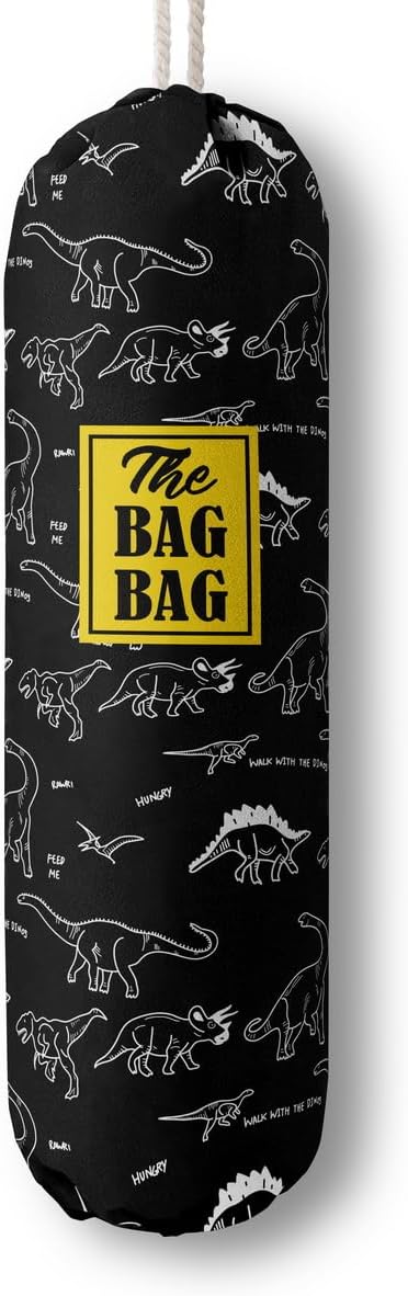 Funny You Me & The Dogs, Grocery Bags Holder Organizer For Shopping Bags, Wall Mount Plastic Bags Storage Container Dispensers, Gift For The Preferred Family And Friends