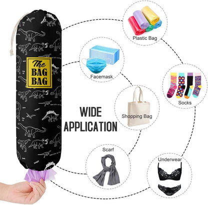Funny You Me & The Dogs, Grocery Bags Holder Organizer For Shopping Bags, Wall Mount Plastic Bags Storage Container Dispensers, Gift For The Preferred Family And Friends