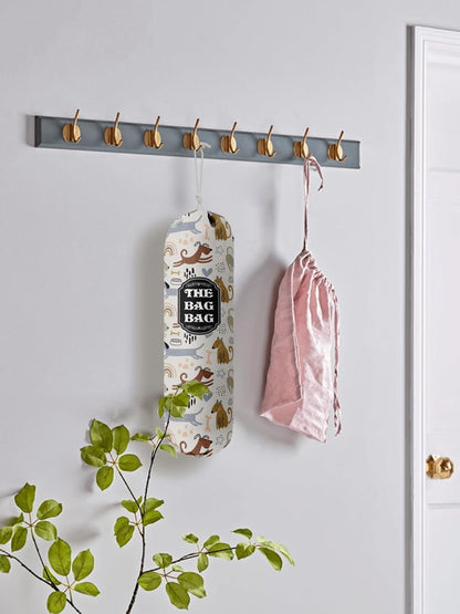 Funny You Me & The Dogs, Grocery Bags Holder Organizer For Shopping Bags, Wall Mount Plastic Bags Storage Container Dispensers, Gift For The Preferred Family And Friends