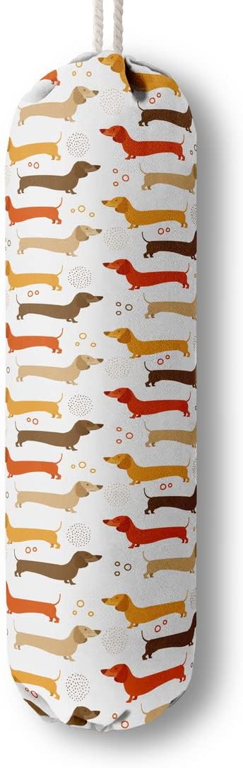 Funny You Me & The Dogs, Grocery Bags Holder Organizer For Shopping Bags, Wall Mount Plastic Bags Storage Container Dispensers, Gift For The Preferred Family And Friends