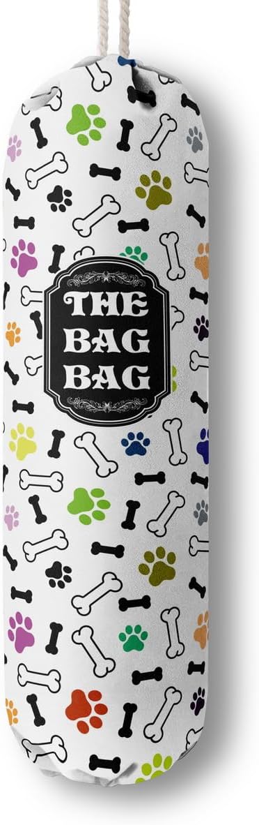 Funny You Me & The Dogs, Grocery Bags Holder Organizer For Shopping Bags, Wall Mount Plastic Bags Storage Container Dispensers, Gift For The Preferred Family And Friends