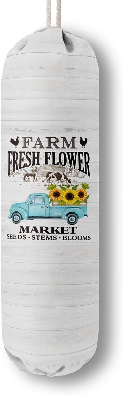 Funny You Me & The Dogs, Grocery Bags Holder Organizer For Shopping Bags, Wall Mount Plastic Bags Storage Container Dispensers, Gift For The Preferred Family And Friends